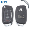2017-2020 Hyundai Sonata / 4-Button Remote Flip Key / PN: 95430-C1210 / TQ8-RKE-4F25 (LF 4BT) (OEM Refurb)
