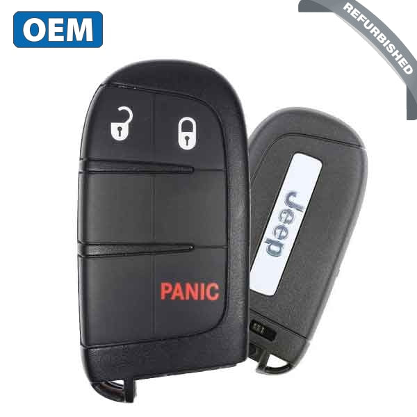 2017-2023 Jeep Compass / 3-Button Smart Key / PN: 68250335AB / M3N-40821302 (OEM Refurb)