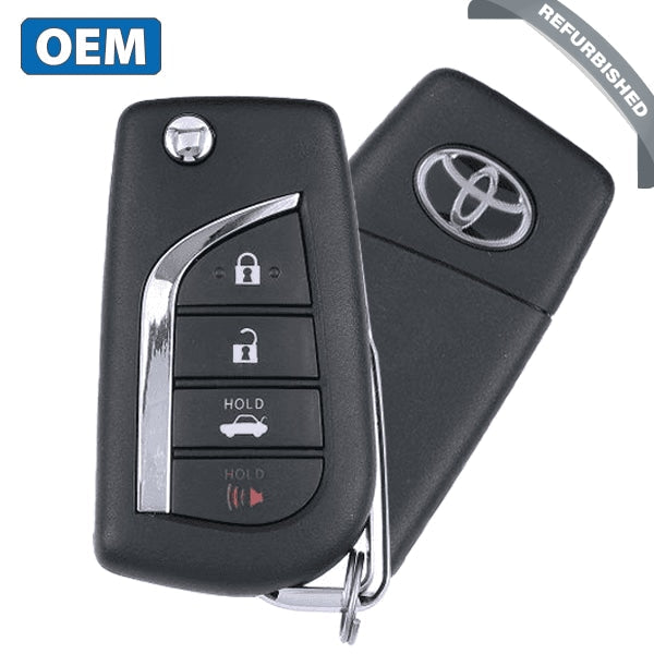 2018-2022 Toyota Camry / 4-Button Flip Key / PN: 89070-06790 / HYQ12BFB / H Chip (OEM Refurb)