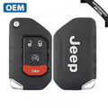 2018-2019 Jeep Wrangler / 4-Button Smart Flip Key / PN: 68416784AA / OHT1130261 / SIP22 (OEM Recase)
