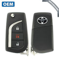 2018-2020 Toyota C-HR  / 3-Button Flip Key / PN: 89070-F4080 / MOZB97TZ (H Chip) (OEM Refurb)