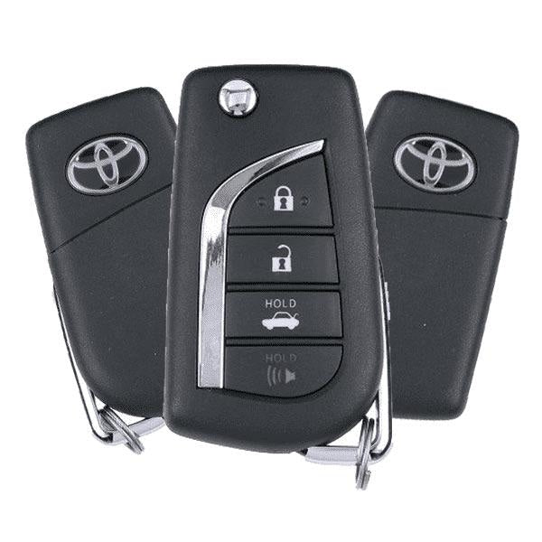 3 x 2018-2022 Toyota Camry / 4-Button Flip Key / PN: 89070-06790 / HYQ12BFB / H Chip (OEM Refurb) (Bundle of 3)