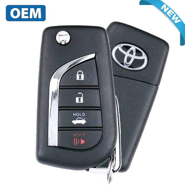 2018-2021 Toyota Camry / 4-Button Flip Key / PN: 89070-33E90 / HYQ12BFB (H Chip) (Japan) (OEM)