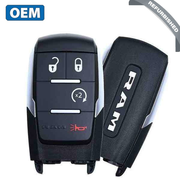 2019-2022 Dodge Ram Pickup HD 2500-5500 / 4-Button Smart Key / PN: 68365327AB / GQ4-76T (OEM Refurb)