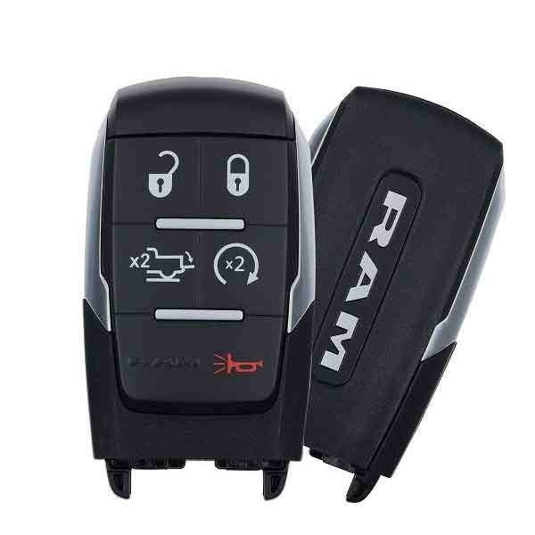 2019-2021 Dodge Ram Pickup HD 2500-5500 / 5-Button Smart Key / PN: 68374994AB / GQ4-76T (OEM Refurb)