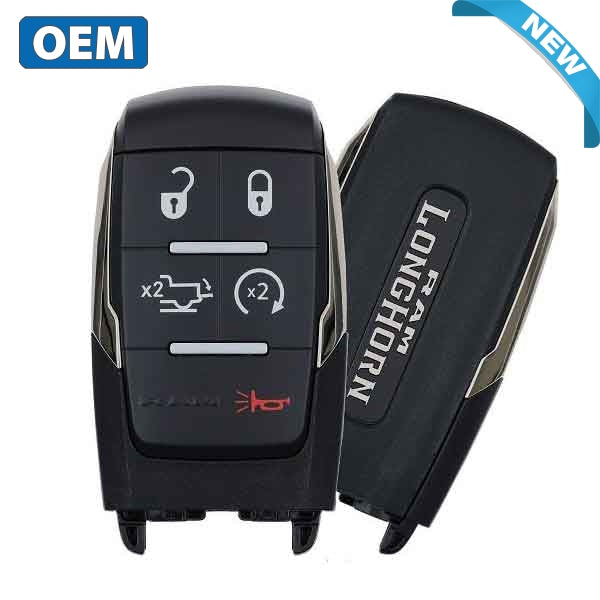 2019-2021 Dodge Ram Pickup HD 2500 3500 Longhorn / 5-Button Smart Key / PN: 68375456AB / GQ4-76T (OEM)
