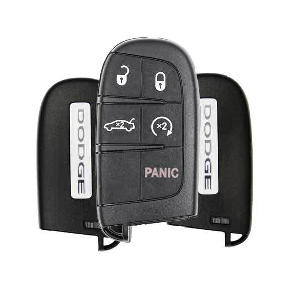 3 x 2019-2021 Dodge Challenger Charger / 5-Button Smart Key / PN: 68394195 AA / M3M40821302 (OEM Refurb) (BUNDLE OF 3)