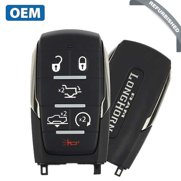 2019-2023 Dodge Ram 1500 Longhorn / 6-Button Smart Key / PN: 5937551AB / OHT-4882056 (OEM Refurb)