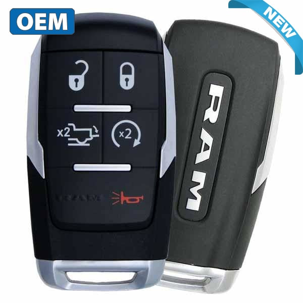 2019-2021 Dodge Ram Pickup HD 2500-5500 / 5-Button Smart Key / PN: 68374994AB 68538050AA 68475385AA / GQ4-76T (OEM)
