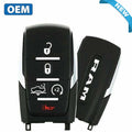 2019-2023 Ram 1500 Pickup / 5-Button Smart Key / PN: 68291690AE / OHT-4882056 / w/ Air Suspension / Silver Stripe (OEM)