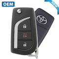 2019-2021 Toyota RAV4 / 3-Button Flip Key / PN: 89070-42G00 / HYQ12BFW (OEM)