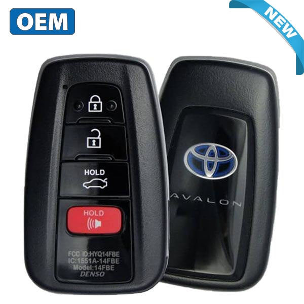 2019 Toyota Avalon Hybrid / 4-Button Smart Key / PN: 8990H-07020 / HYQ14FBE-0410 (OEM)