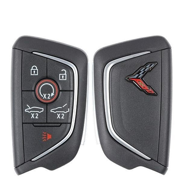 2020-2022 Chevrolet Corvette C8 / 6-Button Smart Key / PN: 13538851 / YG0G20TB1 / Carbon Gray Logo (OEM)