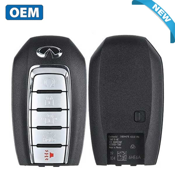 2020-2022 Infiniti Q50 Q60 / 5-Button Smart Key / PN: 285E3-6HE6A / KR5TXN7 (OEM)
