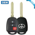 2020-2021 Toyota 4-Runner / 3-Button Remote Head Key / PN: 89070-35260 / HYQ12BEL (OEM)