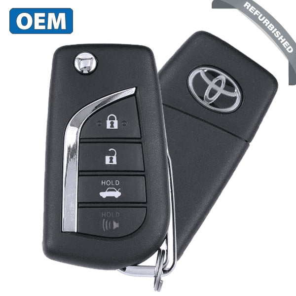 2020-2021 Toyota Corolla / 4-Button Flip Key / PN: 89070-06791 / HYQ12BFB / H Chip (OEM Refurb)