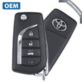 2020-2021 Toyota Corolla / 4-Button Flip Key / PN: 89070-06791 / HYQ12BFB / H Chip (OEM Refurb)