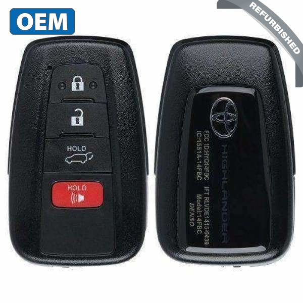 2020-2022 Toyota Highlander / 4-Button Smart Key / PN: 8990H-0E020 / HYQ14FBC-0351 (OEM Refurb)