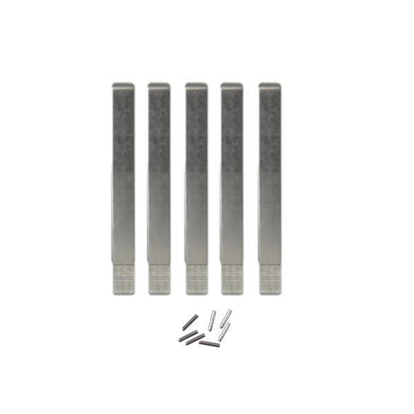 5 x 2008-2020 GM / HU100 / Flip Blade Key Replacements w / 7 Pins / 5915037 / (STR-5915037) (Bundle of 5)