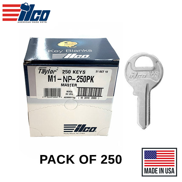 Ilco - 1092-M1 MASTERLOCK Key Blank - 250 Pack