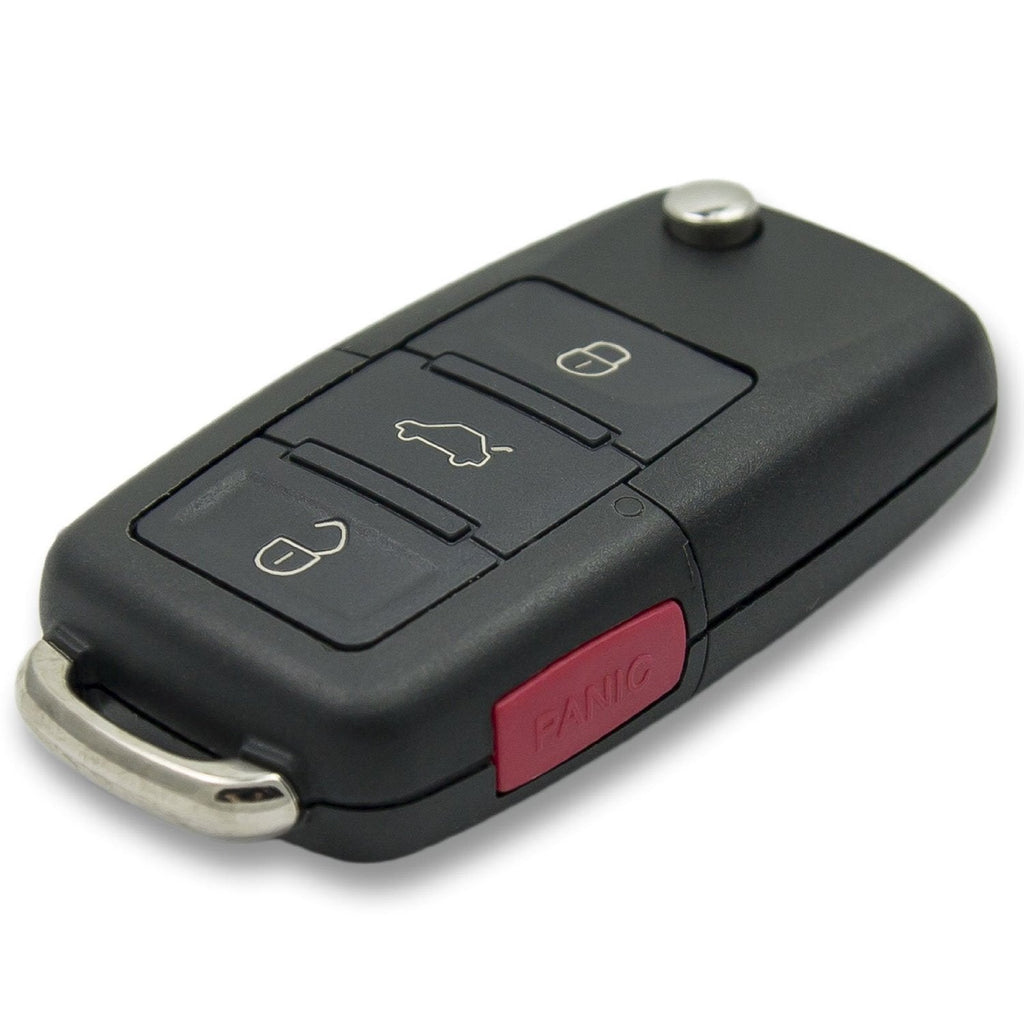 2002-2006 Volkswagen / 4-Button Flip-Key / 1J0959753AM (OEM Refurb)