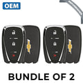 2 x 2016-2021 Chevrolet Spark / Sonic / 3-Button Smart Key / PN: 13585723 / HYQ4AA (OEM Refurb) (BUNDLE OF 2)