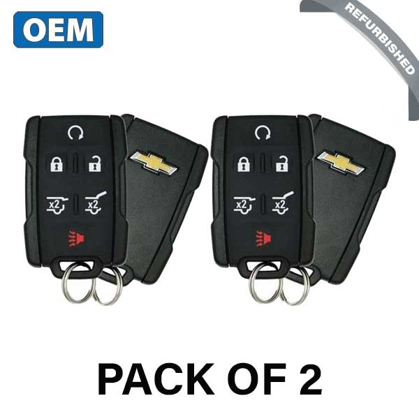 2 x 2015-2019 Chevrolet Suburban Tahoe / 6-Button Keyless Entry Remote / PN: 13577766 / M3N-32337100 (OEM Refurb) (Bundl
