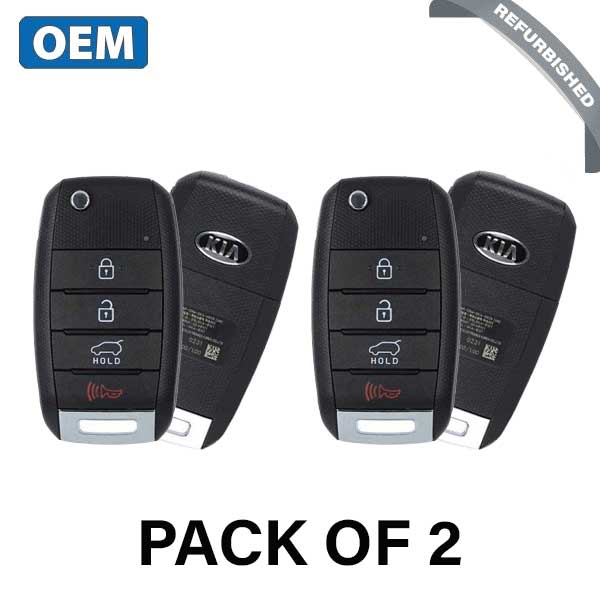 2 x 2015-2020 Kia Sorento / 4-Button Flip Key / PN: 95430-C5101 / OSLOKA-910T (UM) (OEM Refurb) (Bundle of 2)