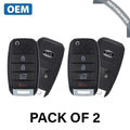 2 x 2015-2020 Kia Sorento / 4-Button Flip Key / PN: 95430-C5101 / OSLOKA-910T (UM) (OEM Refurb) (Bundle of 2)