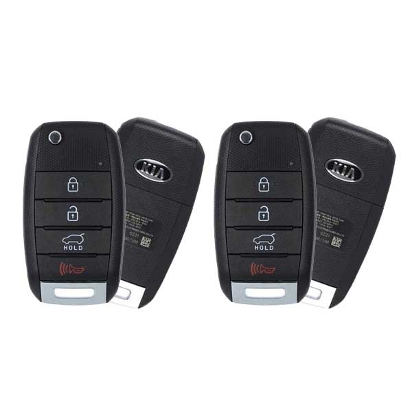 2 x 2015-2020 Kia Sorento / 4-Button Flip Key / PN: 95430-C5101 / OSLOKA-910T (UM) (OEM Refurb) (Bundle of 2)