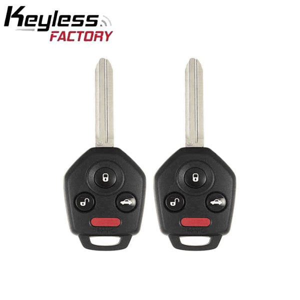 2 x 2012-2019 Subaru / 4-Button Remote Head Key / CWTWB1U811 / B110 / G Chip 80 Bit (AFTERMARKET) (Bundle of 2)