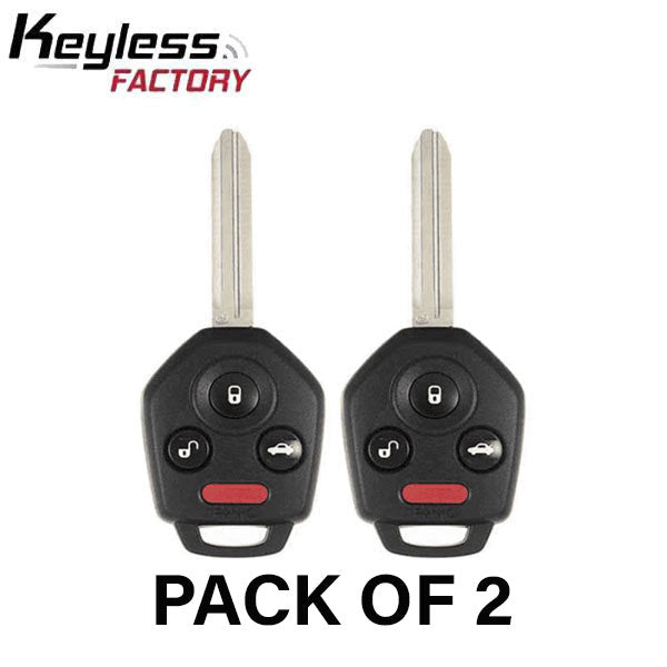 2 x 2012-2019 Subaru / 4-Button Remote Head Key / CWTWB1U811 / B110 / G Chip 80 Bit (AFTERMARKET) (Bundle of 2)