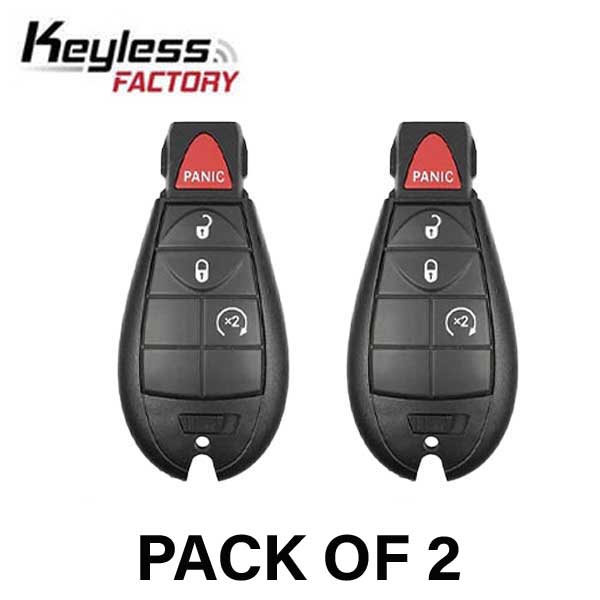 2 x 2008-2013 Chrysler Dodge / 4-Button Fobik Key / M3N5WY783X (AFTERMARKET) (Bundle of 2)