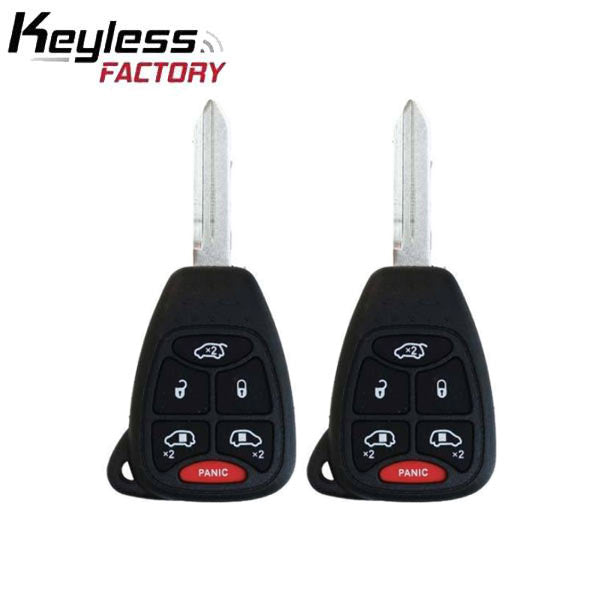 2 x 2004-2007 Dodge Chrysler / 6-Button Remote Head Key / M3N5WY72XX (AFTERMARKET) (Bundle of 2)