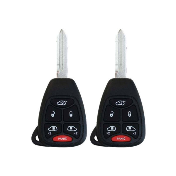2 x 2004-2007 Dodge Chrysler / 6-Button Remote Head Key / M3N5WY72XX (AFTERMARKET) (Bundle of 2)