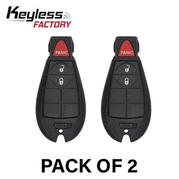 2 x 2013-2019 Dodge RAM / 3-Button Fobik / GQ4-53T (AFTERMARKET) (Bundle of 2)