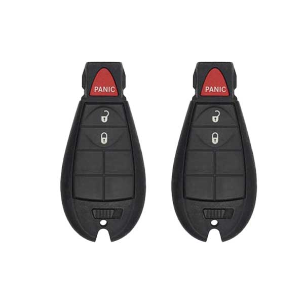 2 x 2013-2019 Dodge RAM / 3-Button Fobik / GQ4-53T (AFTERMARKET) (Bundle of 2)