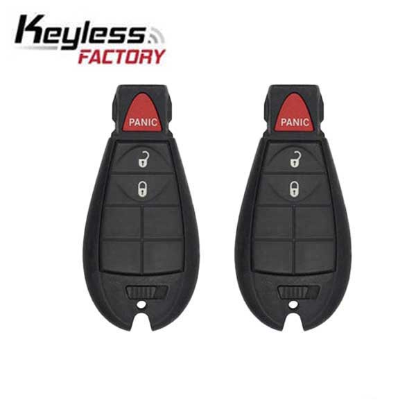 2 x 2013-2019 Dodge RAM / 3-Button Fobik / GQ4-53T (AFTERMARKET) (Bundle of 2)