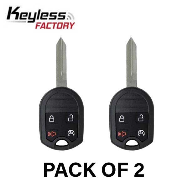 2 x 2009-2018 Ford F-Series Explorer / 4-Button Remote Head Key / OUC6000022 / (AFTERMARKET) (Bundle of 2)