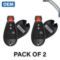 2 x 2013-2018 Dodge Ram / 4-Button Fobik / PN: 56046955AG / GQ4-53T (OEM Refurb) (PACK OF 2)