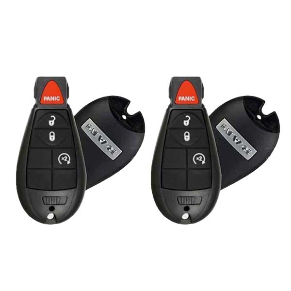 2 x 2013-2018 Dodge Ram / 4-Button Fobik / PN: 56046955AG / GQ4-53T (OEM Refurb) (PACK OF 2)
