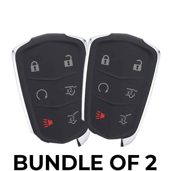 2 x 2015-2020 Cadillac Escalade / 6-Button Smart Key / HYQ2AB / 315 MHz w/ Hatch (BUNDLE OF 2)
