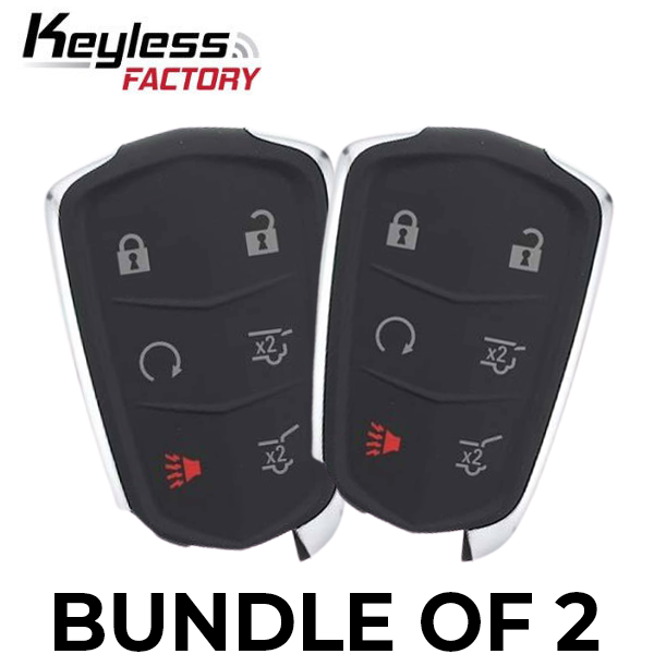 2 x 2015-2020 Cadillac Escalade / 6-Button Smart Key / HYQ2AB / 315 MHz w/ Hatch (BUNDLE OF 2)