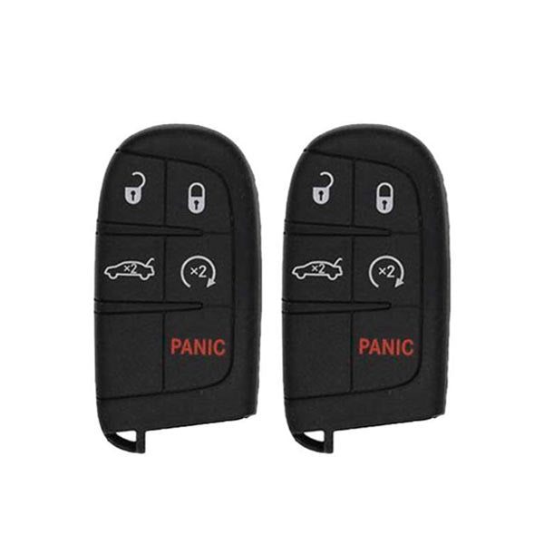 2 x 2015-2021 Dodge Chrysler / 5-Button Smart Key / PN: 68394195 AA / M3M-40821302 (AFTERMARKET) (Bundle of 2)