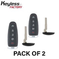 2 x 2013-2020 Ford / 5-Button Smart Key / PEPS / PN: 164-R7995 / M3N5WY8609 (AFTERMARKET) (Bundle of 2)