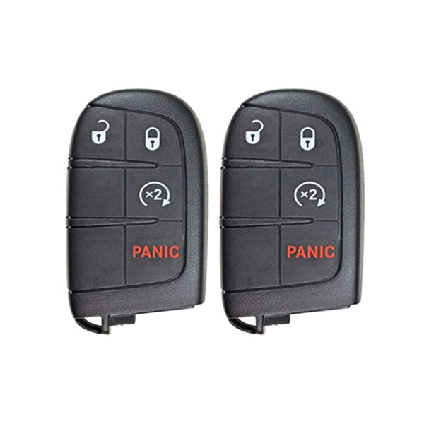 2 x 2015-2021 Jeep Renegade / 4-Button Smart Key / PN: 6BY88DX9AA / M3N-40821302 (AFTERMARKET) (Bundle of 2)