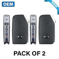 2 x 2020 Kia Telluride / 4-Button Smart Key / PN: 95440-S9000 / TQ8-FOB-4F24 (ON) (OEM) (Bundle of 2)