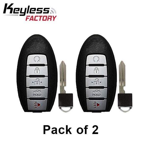 2 x Nissan Armada / 5-Button Smart Key / CWTWB1G744 (AFTERMARKET) (PACK OF 2)