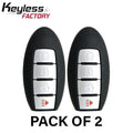 2 x 2018-2021 Nissan Kicks Rogue / 4-Button Smart Key / PN: 285E3-5RA6A / KR5TXN3 (AFTERMARKET) (Bundle of 2)