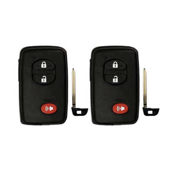 2 x 2009-2018 Toyota Prius / 4Runner / 3-Button Smart Key / PN: 89904-47230 / HYQ14ACX / GNE Board (AFTERMARKET) (Bundle